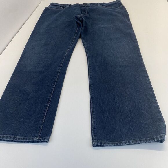 Eddie Bauer Men’s T44X34 Denim Jeans Blue Relaxed Fit Medium Wash 100% Cotton - Picture 12 of 16